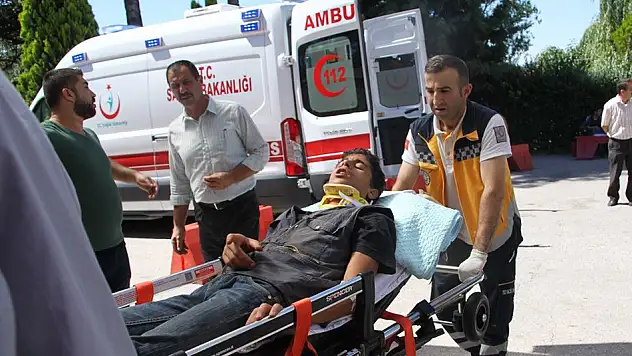 Bisikletten düşerek yaralandı