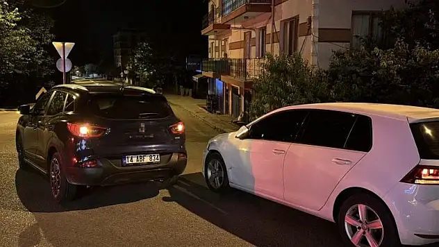 Bolu'da ciple otomobil çarpıştı: 1 yaralı