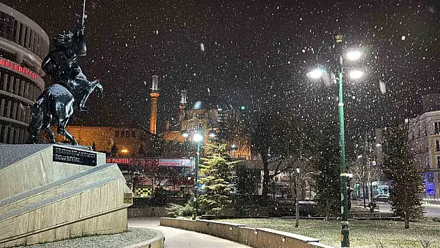 Bolu'da Kar Yağışı Başladı