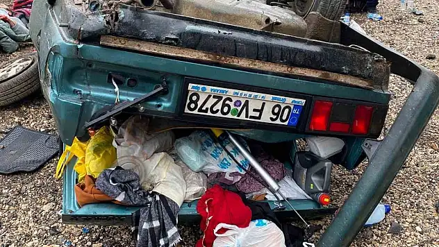 Bolu'da Otomobil Takla Attı, 4 Kişi Yaralandı