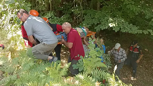 Bolu'da traktör uçurumdan uçtu: 1 ağır yaralı