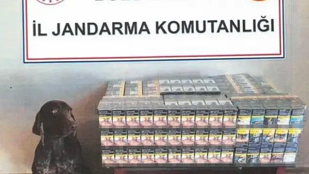 Bolu'da Yolcu Otobüsünde Kaçak Sigara Ele Geçirildi