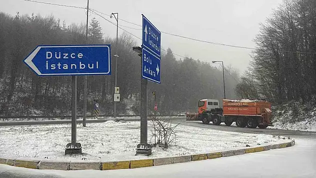 Bolu Dağı'nda Kar Yağışı Başladı