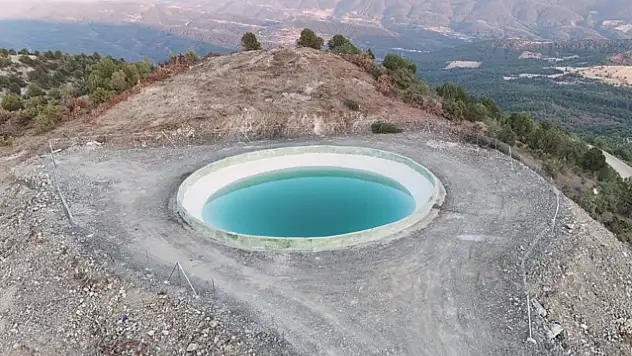 Bolu Göynük'te Yangın Havuzu Yapımı Tamamlandı