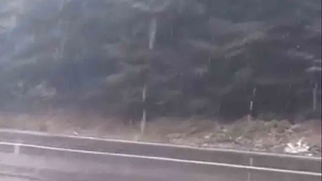 Bolu'nun Yükseklerinde Kar Yağışı