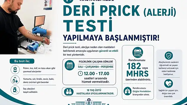 Boyabat'ta modern alerji tanı hizmeti hayata geçti