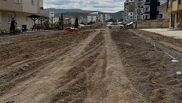 Boyabat'ta yol çalışması