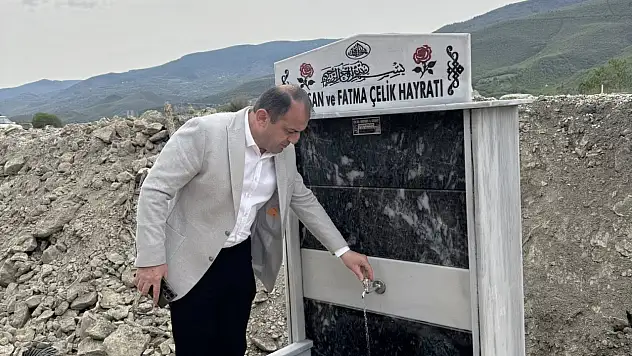 Bozbük Mezarlığı'nda Hasan ve Fatma Çelik Hayratı Hizmete Açıldı