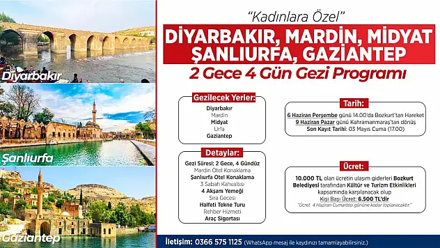 Bozkurt Belediyesi'nden Kültürel Gezi