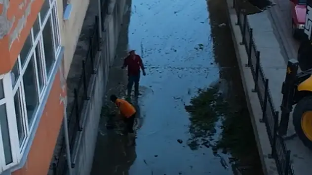 Bozkurt'ta Bahçe Deresinde Temizlik Çalışması