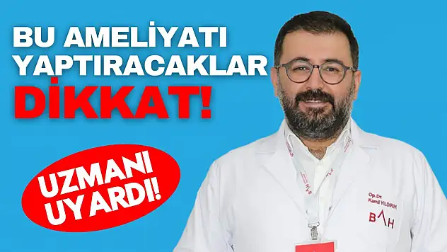 Uzmanından Uyarı!