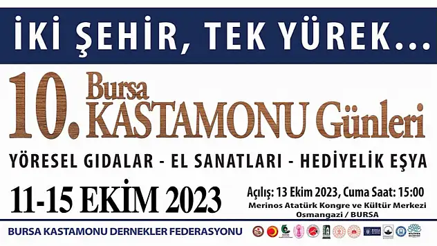 Bursa, Kastamonu Günleri'ne hazırlanıyor