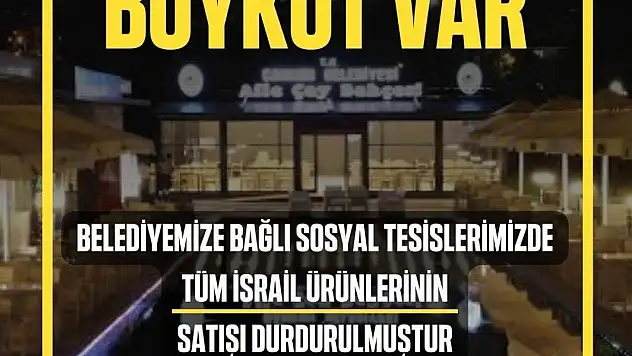 Çankırı Belediyesi'nden Boykot Kararı