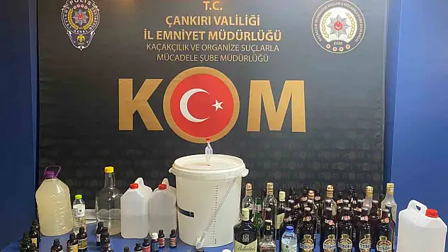 Çankırı'da 50 Litre Sahte Alkol Ele Geçirildi