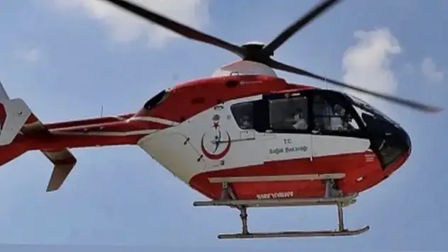 Çankırı'da Ambulans Helikopter İnme Geçiren Hasta İçin Havalandı