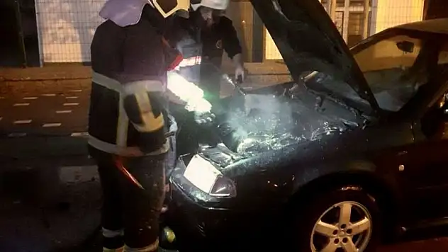 Çankırı'da Araç Yangını