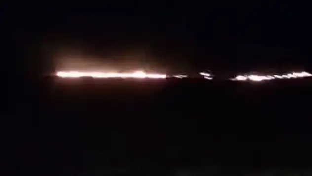 Çankırı'da çıkan anız yangını korkuttu