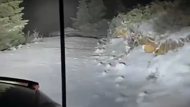 Çankırı'da Kar Yağışı Etkili Oldu