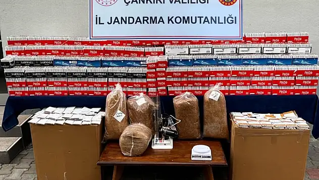 Çankırı'da operasyon 80 bin sarılmış makaron ele geçirildi