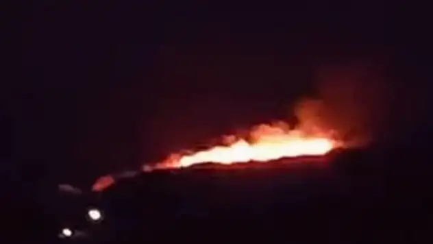 Çankırı'da tarla yangını