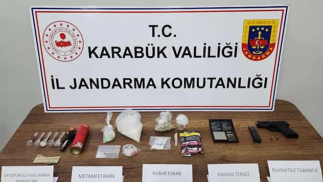 Karabük'te uyuşturucu operasyonu
