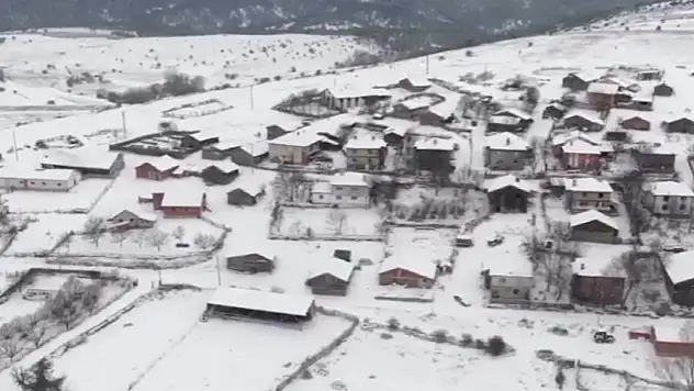 Çankırı'nın Yüksek Kesimlerinde Kar Yağışı Etkili Oluyor