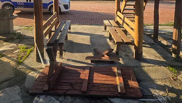 Çatalzeytin'de Banklara Zarar Verildi