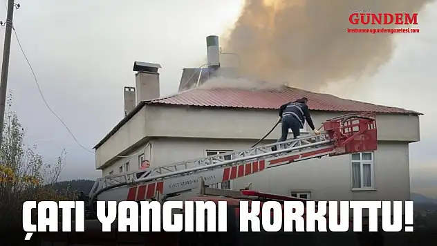 Çatı Yangını Korkuttu!