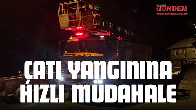 Çatı Yangınına Hızlı Müdahale