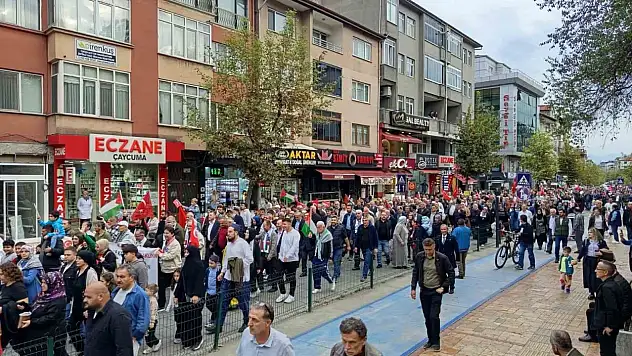 Çaycuma'da 'Filistin'e Özgürlük' Yürüyüşü Düzenlendi