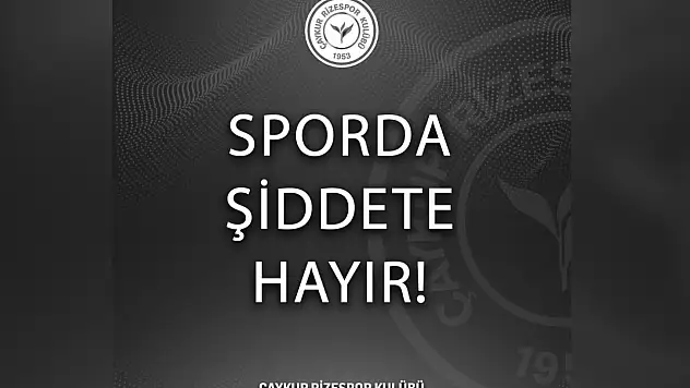 Çaykur Rizespor'dan Halil Umut Meler'e Yapılan Saldırıya Kınama
