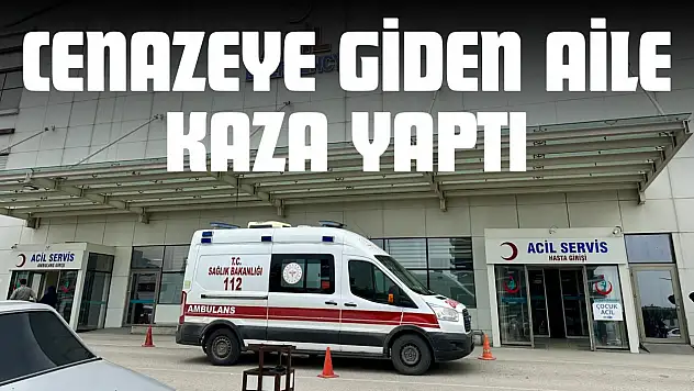 Cenazeye Giden Aile Kaza Yaptı