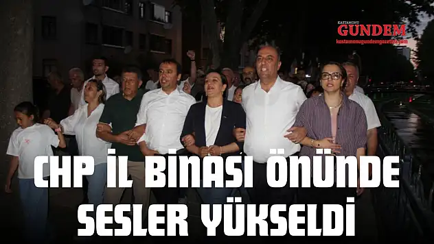 CHP İl Binası Önünde Sesler Yükseldi