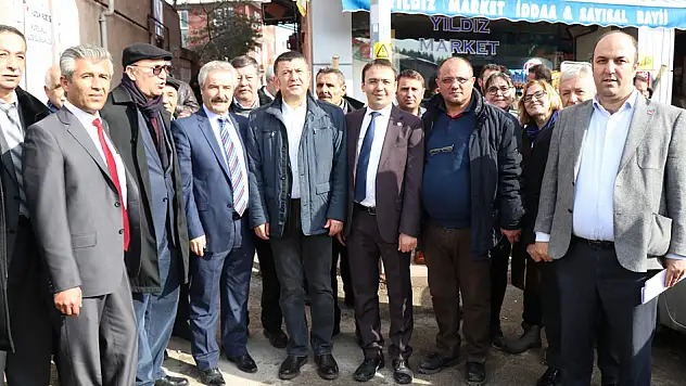 CHP, Kurşunlu'da işçilerin yanında yer aldı
