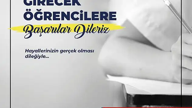 Cide Belediyesi'nden LGS Öğrencilerine Başarı Mesajı