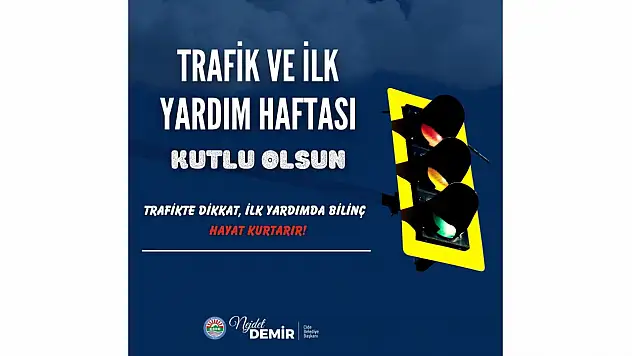Cide Belediyesi'nden Trafik ve İlk Yardım Haftası Mesajı