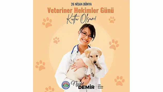 Cide Belediyesi'nden Veteriner Hekimler Günü Kutlaması