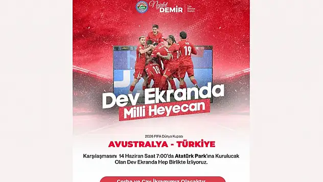 Cide'de Milli Maç Heyecanı Dev Ekranda Yaşanacak
