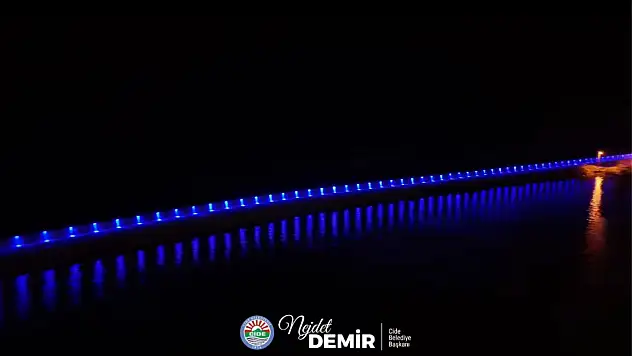 Cide'nin Limanı Yeniden Aydınlatıldı
