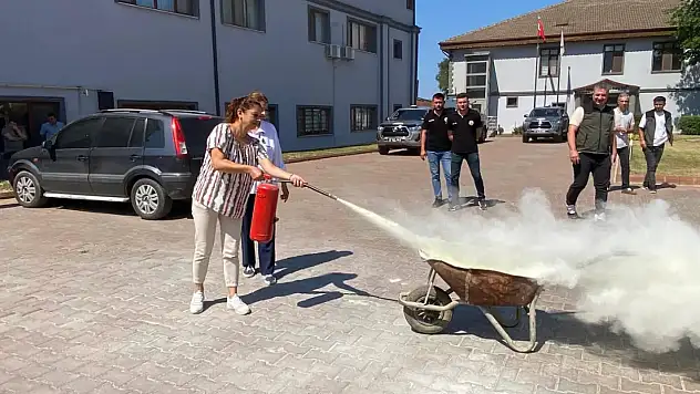 Cide Orman İşletme Müdürlüğü'nde Tatbikat