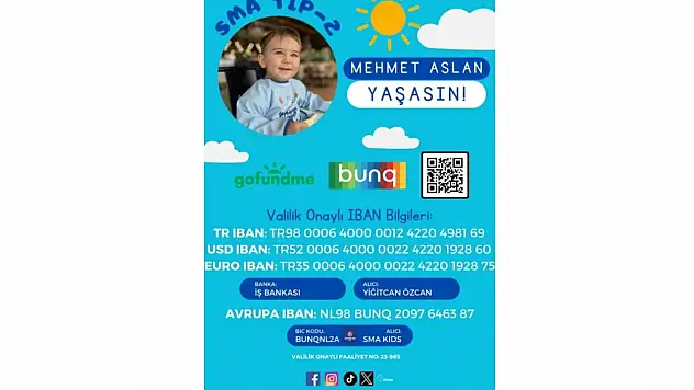 Cideli küçük Mehmet yaşamak için destek bekliyor