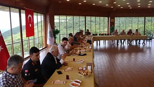 Cideli muhtarlar kahvaltıda buluştu