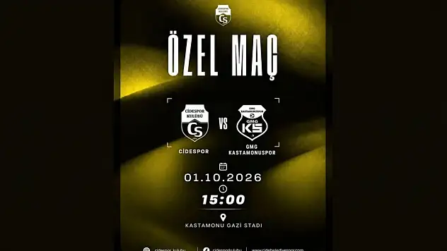 Cidespor İle GMG Kastamonuspor Özel Maçta Karşılaşacak