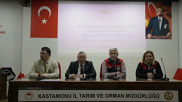 Çiftçilere Bitki Koruma Anlatıldı