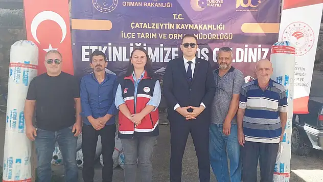 Çiftçilere Sera Naylonu Desteği