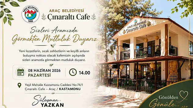 Çınaraltı Cafe Resmi Açılışa Hazırlanıyor