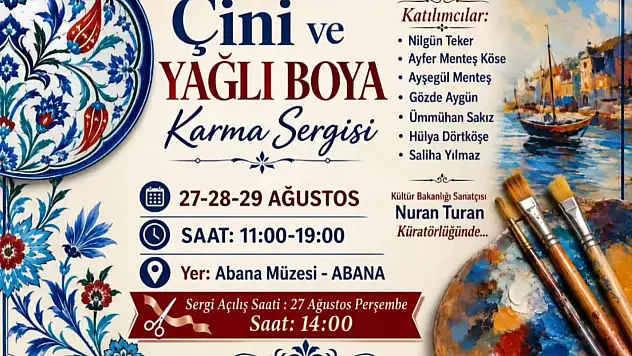 Çini Ve Yağlı Boya Karma Sergisi Açılacak