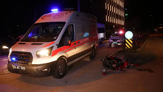 Cip ile motosiklet çarpıştı: 1 yaralı