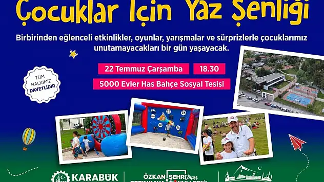 Çocuk Yaz Şenliği bu kez Has Bahçe'de düzenlenecek