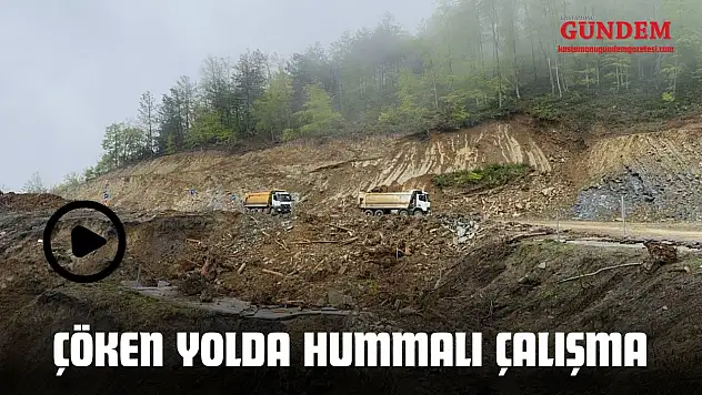Çöken Yolda Hummalı Çalışma